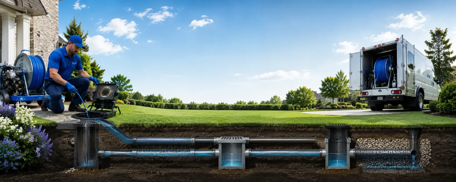 Outdoor drain cleaning information for West Monroe, NY